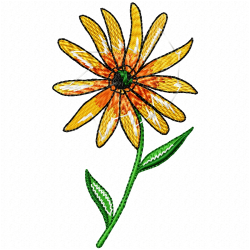 Flowers Embroidery Design 11